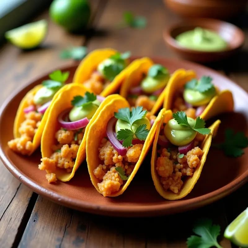 Tacos Dorados Veganizados: Receta con Coliflor y Jackfruit Crujientes en Airfryer