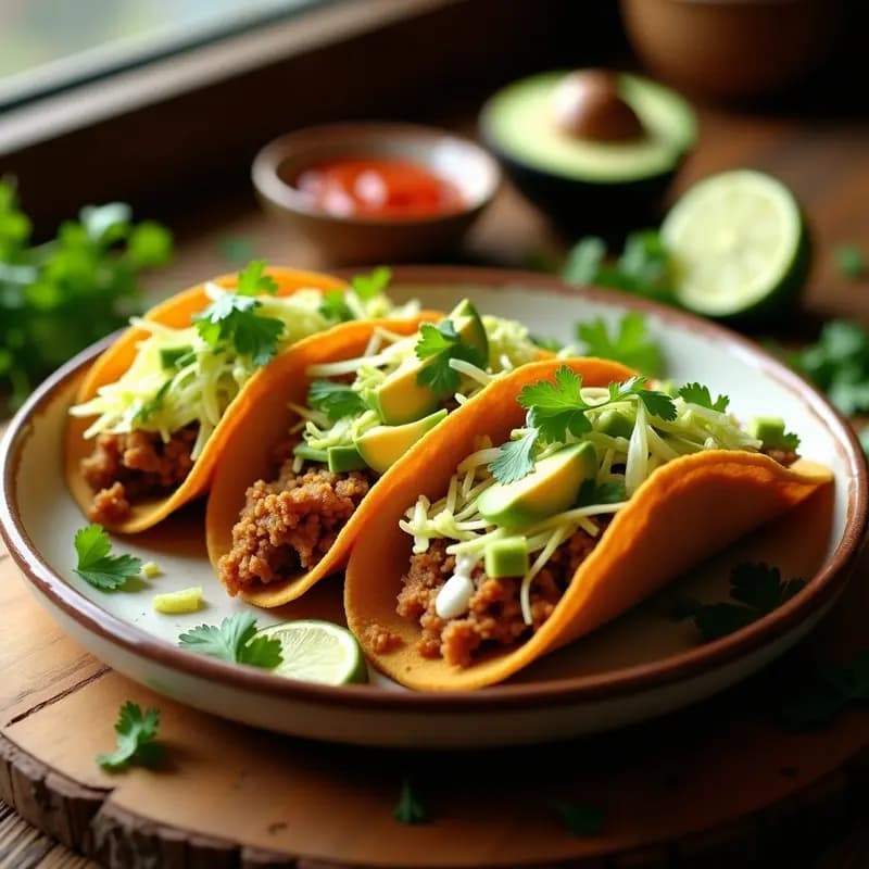 Tacos Dorados Veganizados: Receta con Jackfruit y Hongos Portobello en 30 Minutos