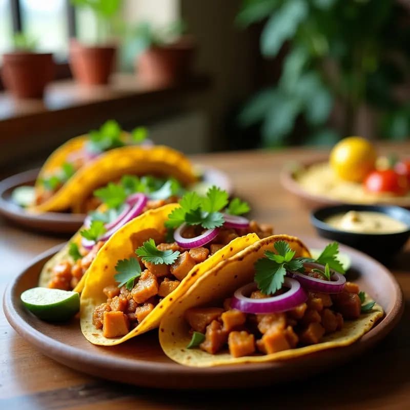 Tacos Dorados Veganos de Jackfruit: Receta con Piloncillo y Ají Amarillo en 25 Minutos