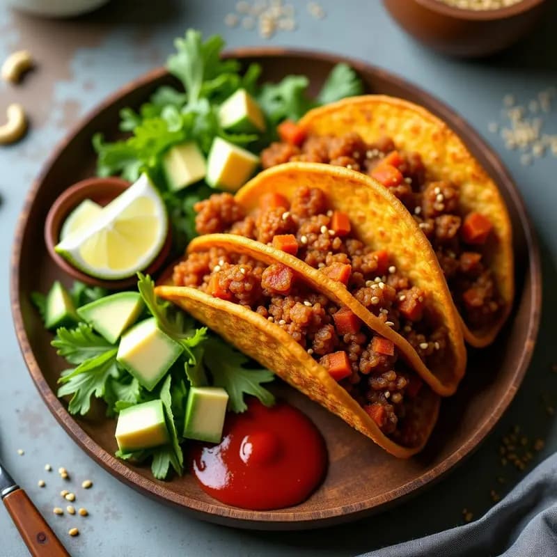 Tacos Dorados Veganos de Zanahoria y Lentejas: Receta Crujiente y Nutritiva en 30 Minutos
