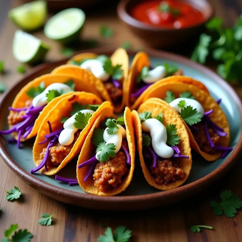 Tacos Dorados de Jackfruit: Receta Vegana para Cenas Rápidas y Crujientes