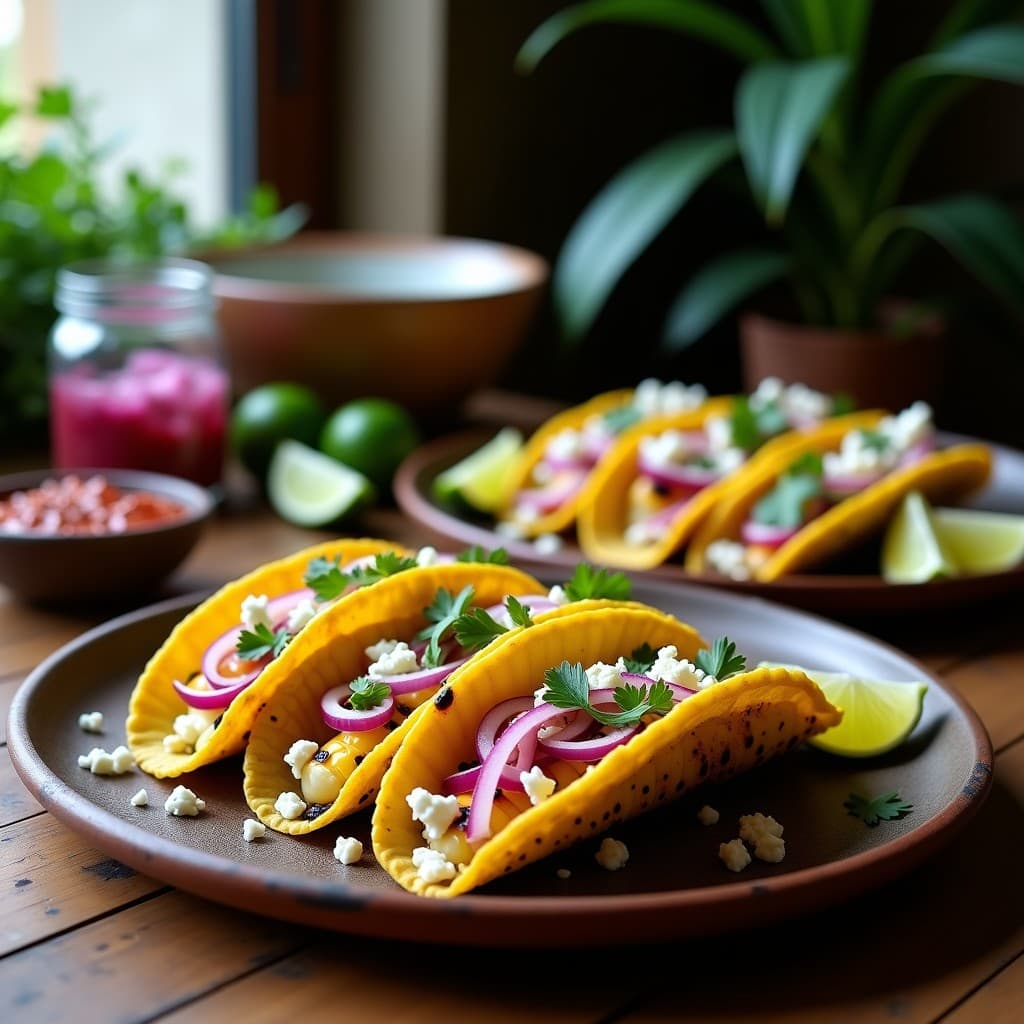 Tacos de Elote y Queso Cotija: Receta Mexicana Vegetariana en Grill con Toque Ahumado
