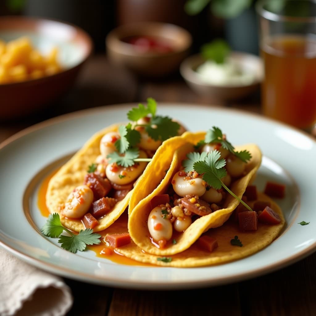 Tacos de Chamorros de Espárragos y Queso de Cabra: Receta Mexicana Vegetariana en Airfryer
