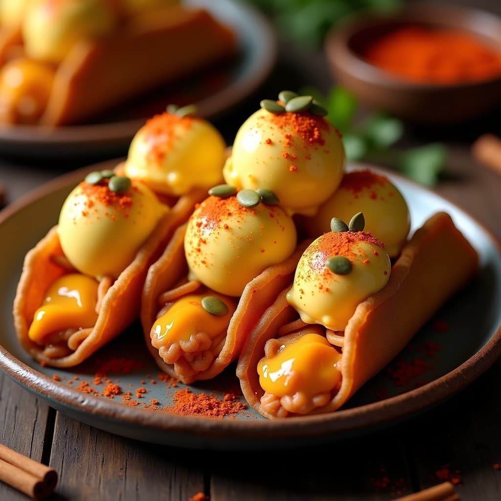 Tacos de Flautas de Canela con Helado de Chile: Postre Mexicano Viral en Airfryer