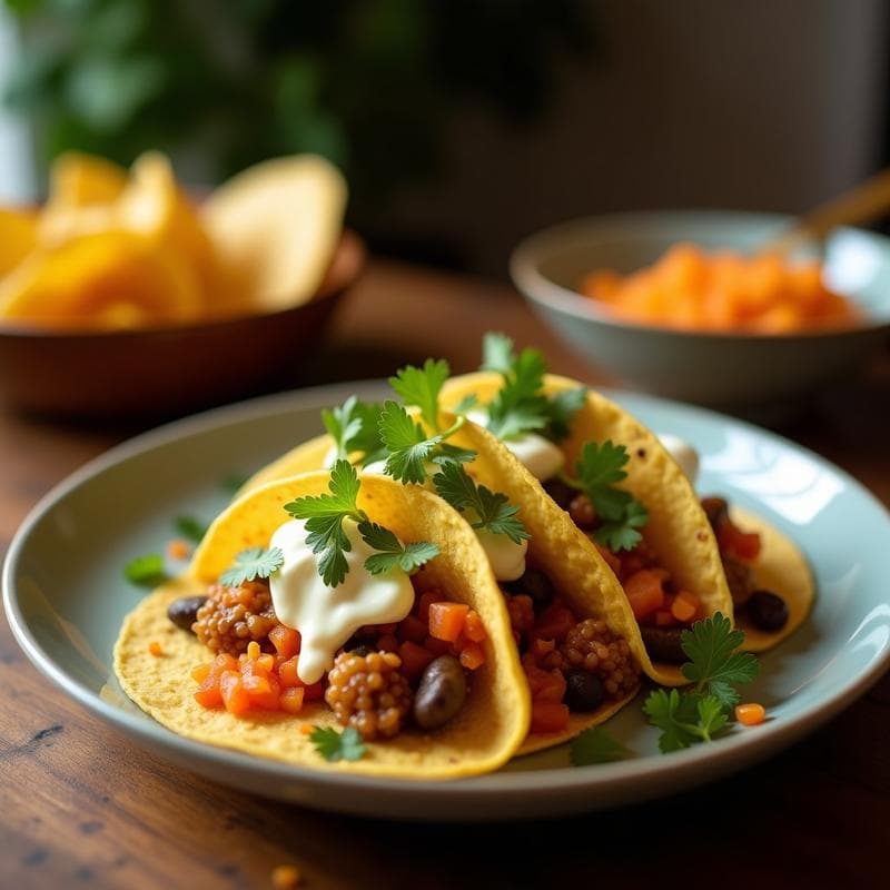 Tacos de Flor de Calabacín con Queso de Cabra y Piparras: Receta Vasca en Airfryer