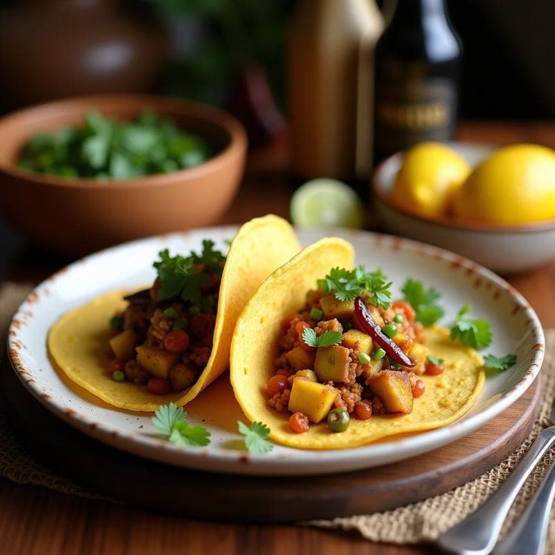 Tacos de Flor de Calabaza con Aderezo de Chipotle: Receta Mexicana Sin Gluten en 15 Minutos