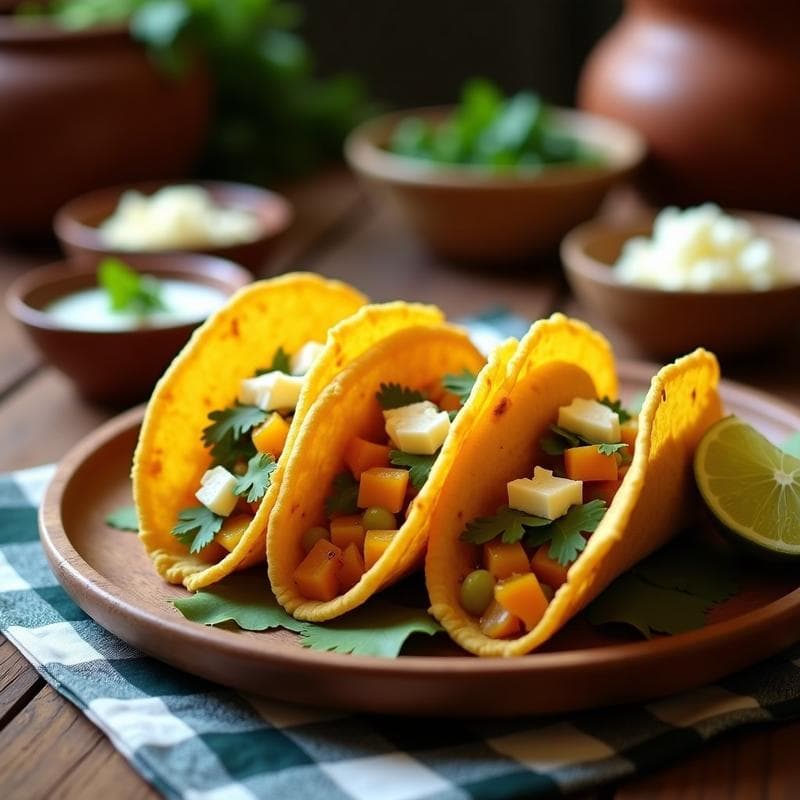 Tacos Dorados de Flor de Calabaza y Requesón: Receta Mexicana en Olla Express