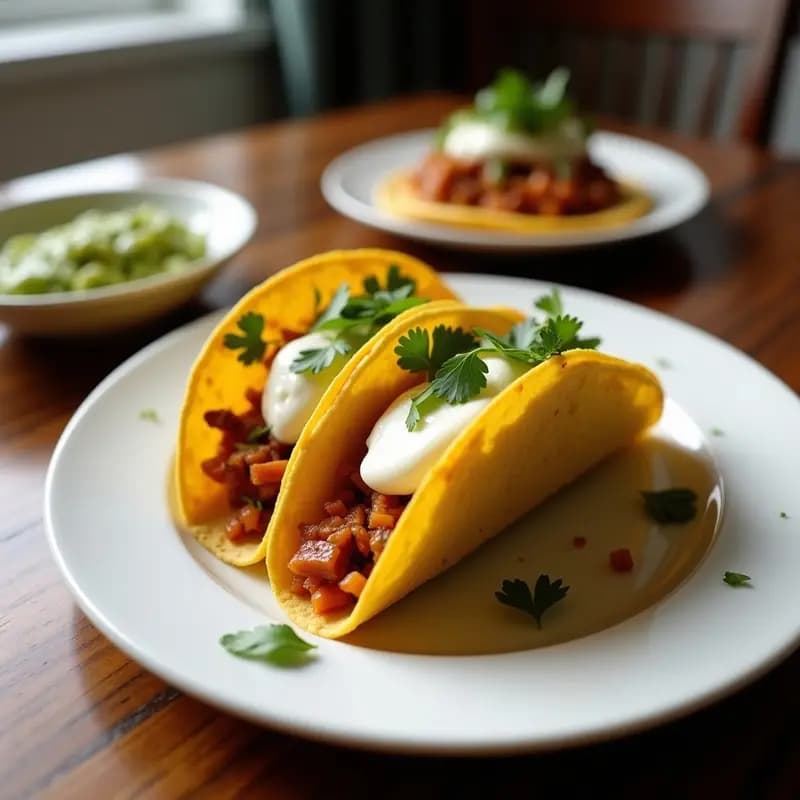 Tacos de Flor de Jamaica y Queso Paneer: Receta Mexicana-India Fusion en Airfryer