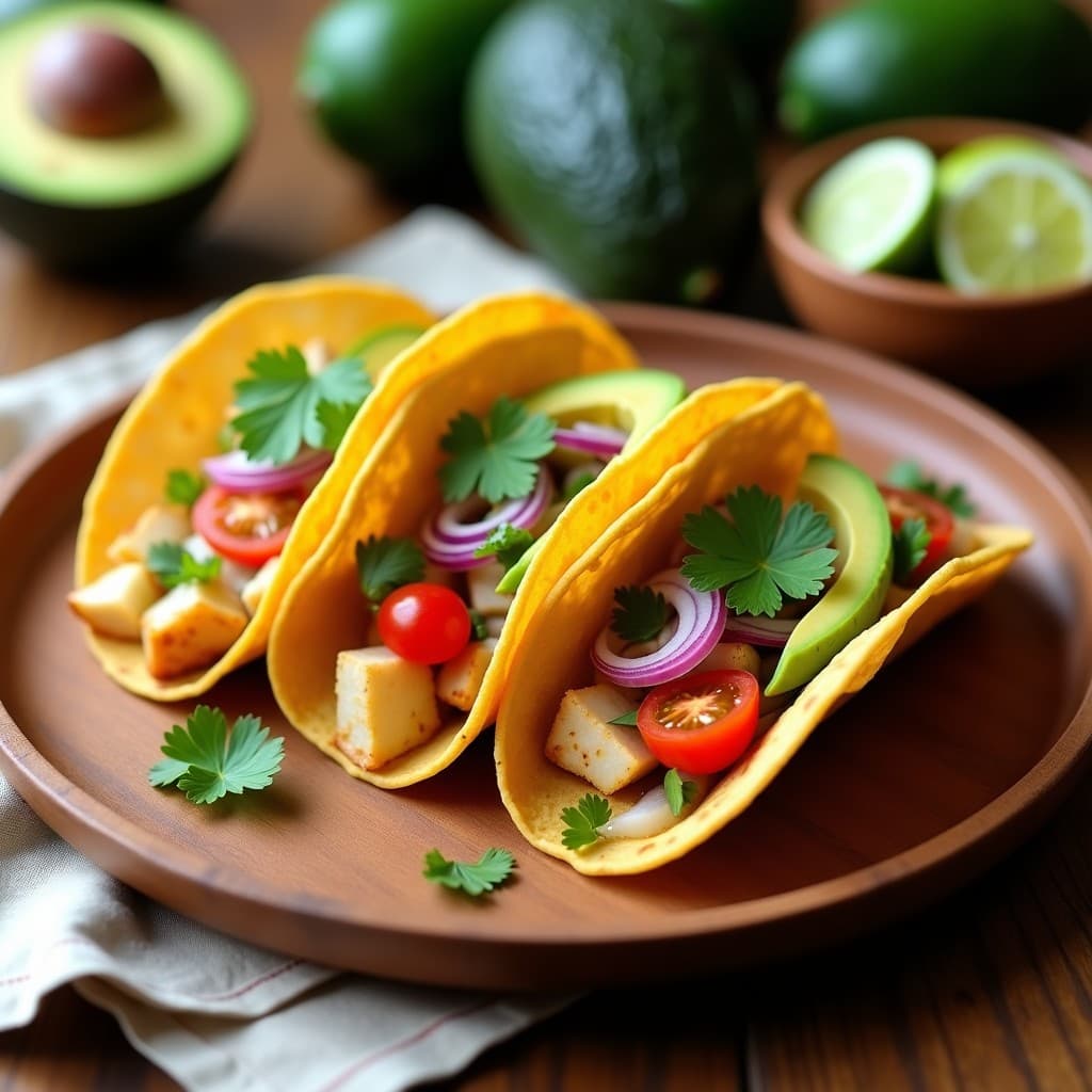 Tacos de Florida con Ceviche de Corvina y Lulo: Receta Colombiana en Airfryer