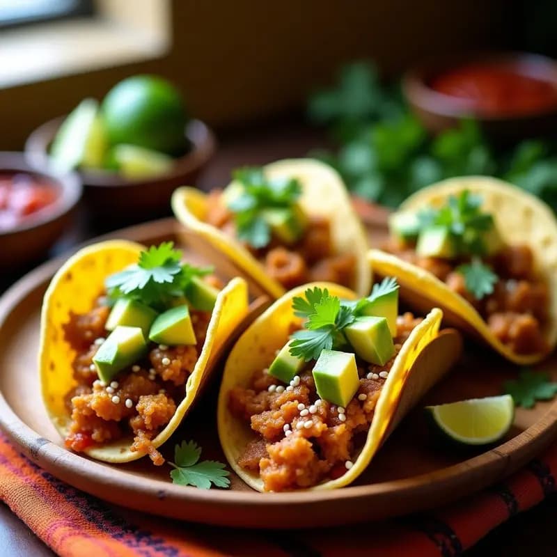 Tacos Grasshopper Veganos: Receta Crujiente en Airfryer con Toque Mexicano y Alto en Proteína