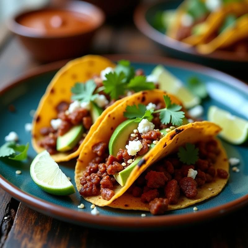 Tacos de Grillos Asados con Salsa de Tamarindo: Receta Mexicana Sostenible en Airfryer