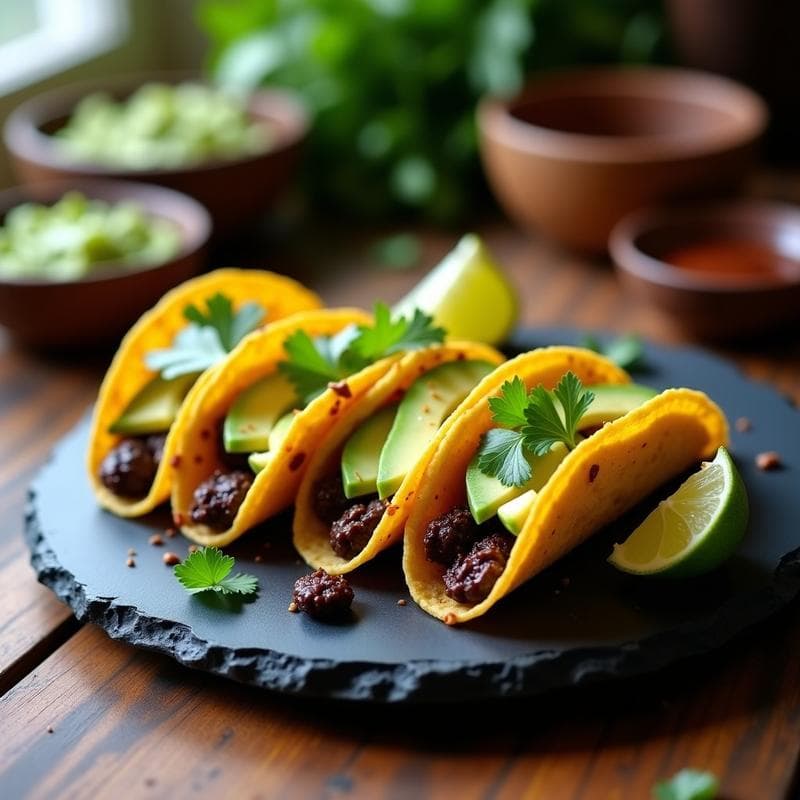 Tacos de Grillos con Chocolate Picante: Receta Gourmet Alta en Proteína en 15 Minutos