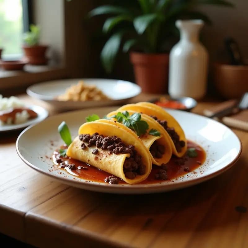Tacos de Helado Frito con Baño de Chocolate y Virutas de Tocino: El Postre que se Fríe y se Ama