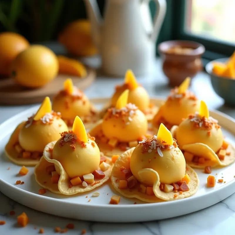 Tacos de Helado de Mango y Chile: Receta Mexicana que Engancha