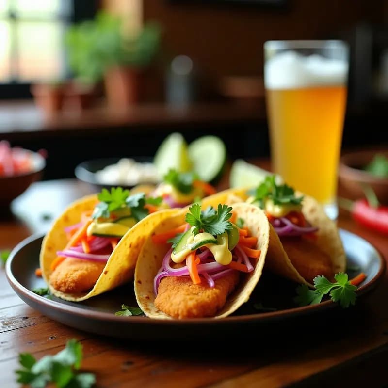 Tacos de Pescado al Estilo Hermanos Tiger: Receta de Tacos Crujientes con Encurtidos en 20 Minutos
