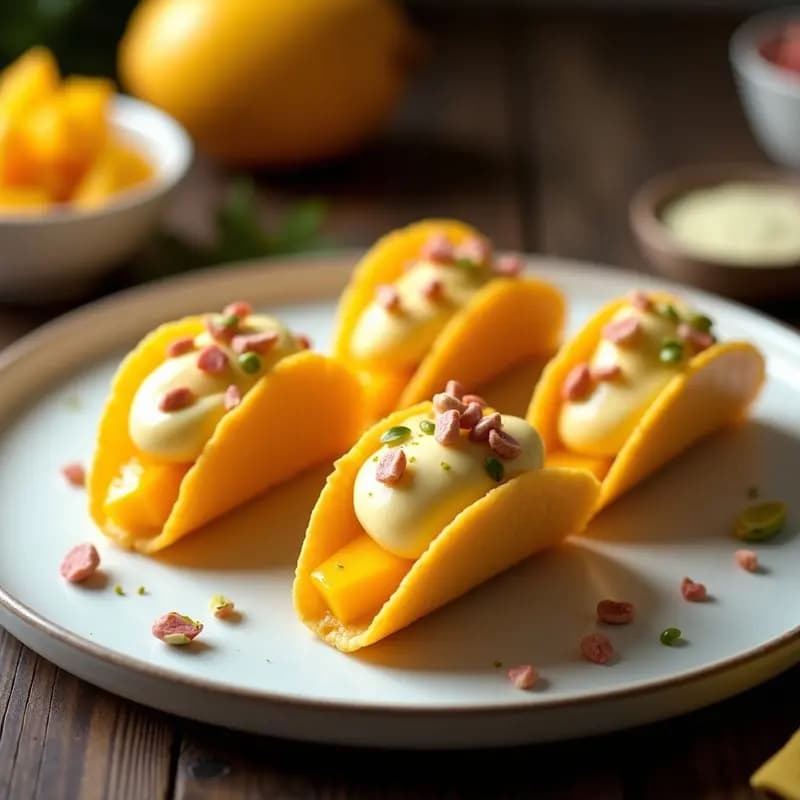 Tacos de Hielo de Sándalo y Mango: Postre Indio Viral que se Derrite en la Boca