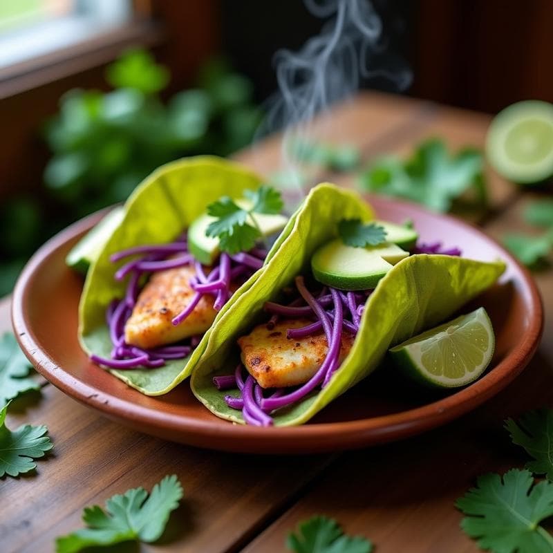Tacos de Hoja de Plátano con Pescado a la Talla: Receta Mexicana al Vapor