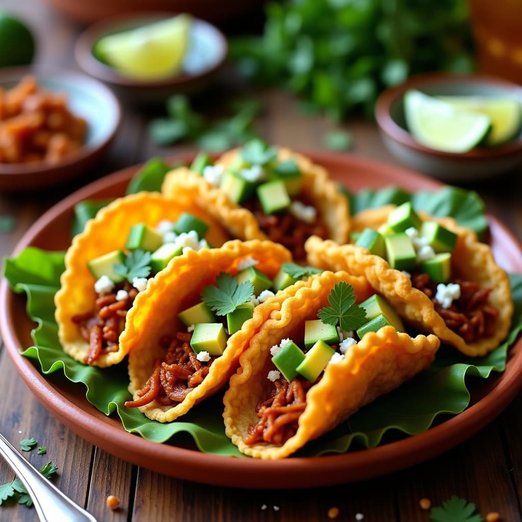 Tacos de Hojaldre de Coliflor con Relleno de Jackfruit Desmenuzado: Receta Mexicana Keto en Airfryer