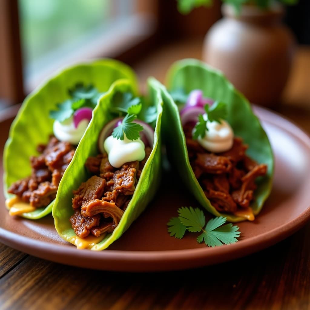 Tacos de Hojas de Plátano con Carne de Res al Chipotle y Puré de Yuca: Receta Colombiana en Airfryer