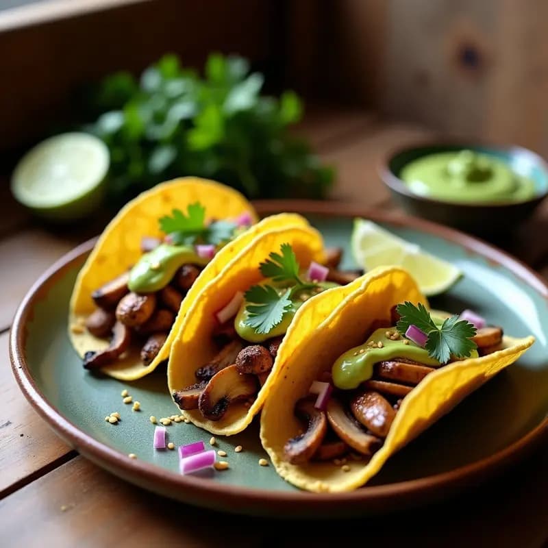 Tacos de Hongo Ostrich: Receta Vegana Alta en Proteína y Textura Carnívora