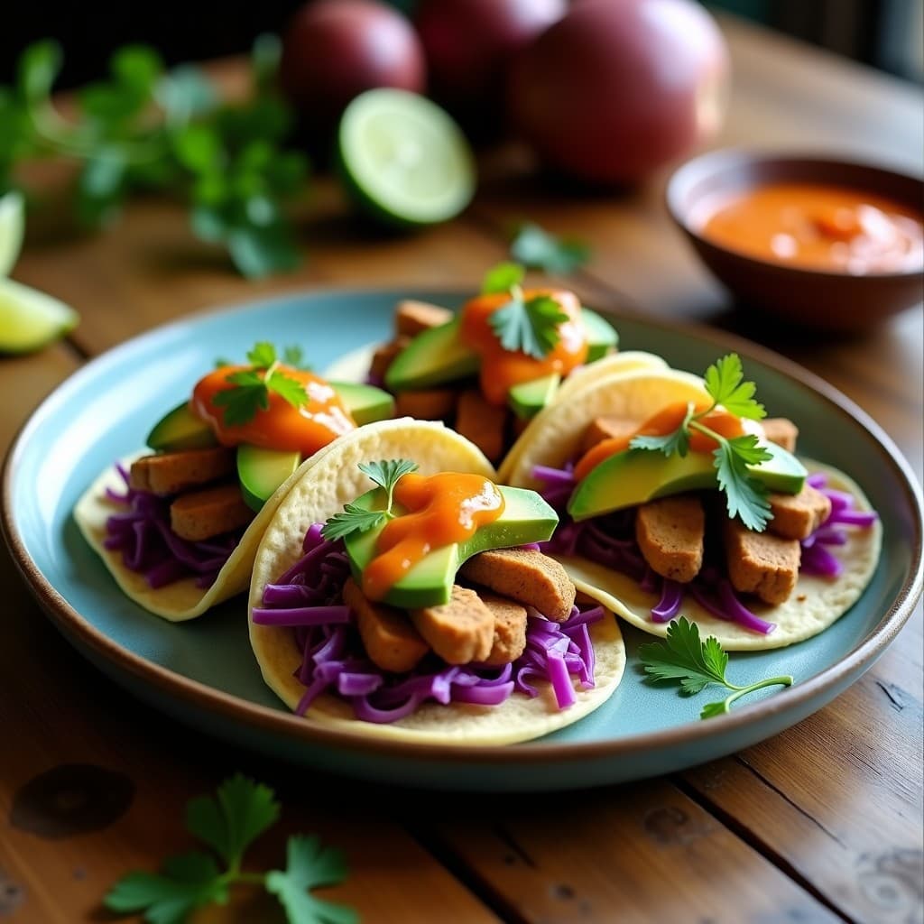 Tacos de Hongos Lion’s Mane con Salsa de Guayaba: Receta Vegana y Carnosa