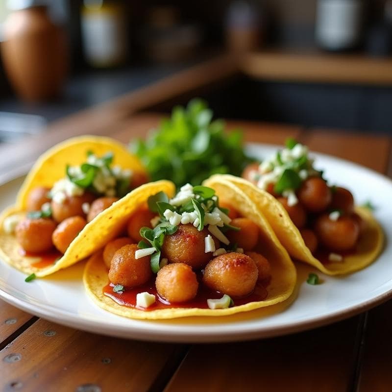 Tacos de Hongos Ostra Desmenuzados: Receta Vegana en Airfryer con Sabor a Carne y Zero Culpa