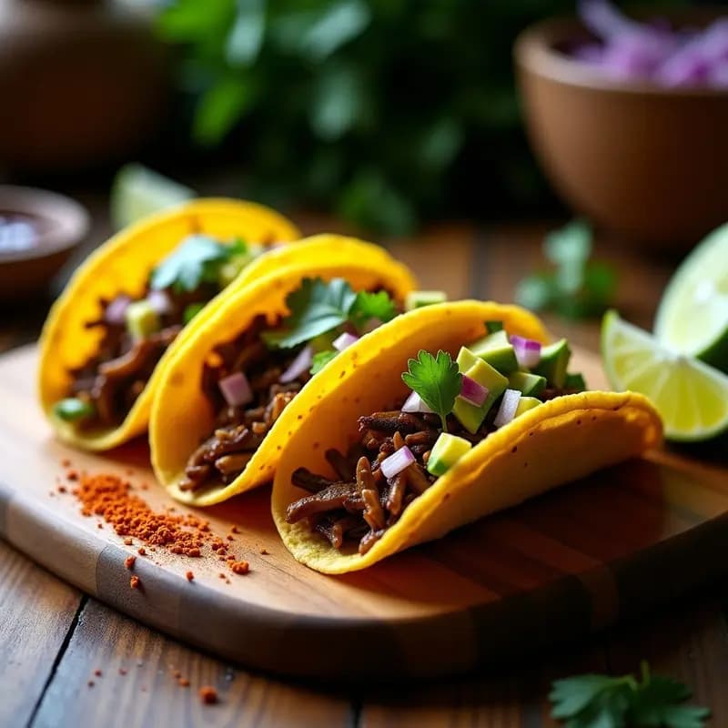 Tacos de Hongos Ostra al Ají Charapita: Receta Peruana Picante en Airfryer