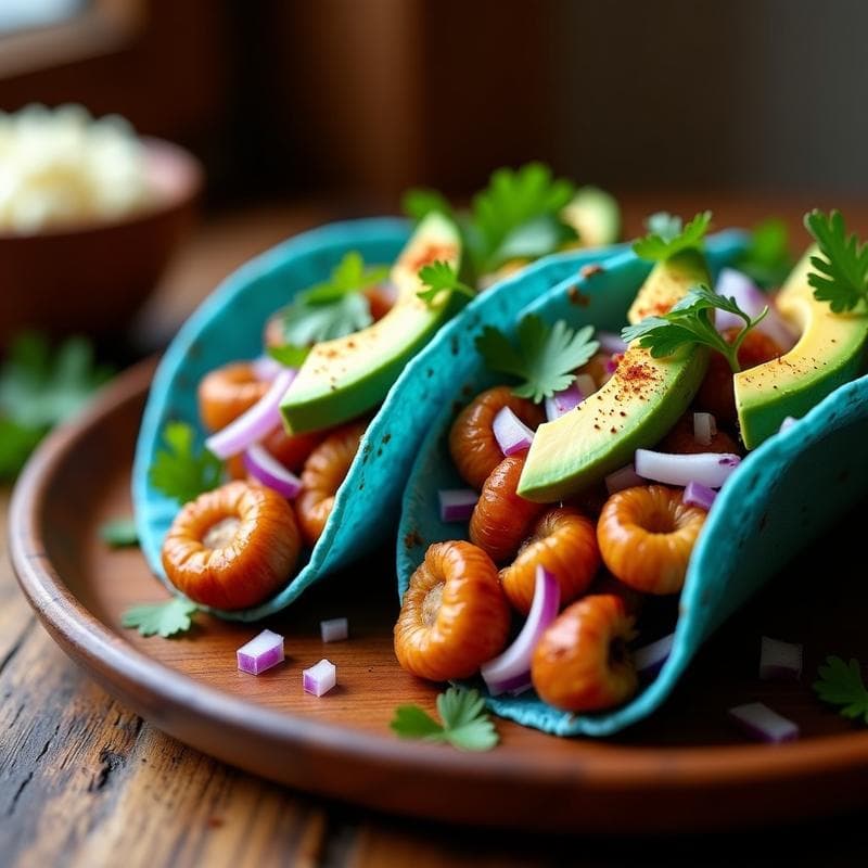 Tacos de Hongos Ostreatus y Chipotle: Receta Mexicana en Airfryer con Toque Ahumado