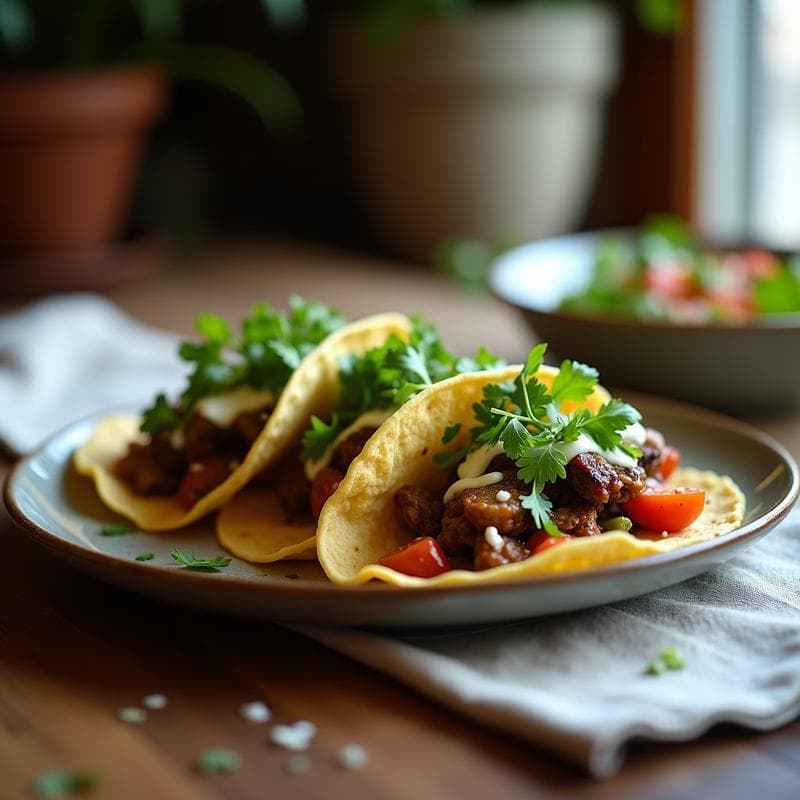 Tacos de Hongos Portobello con Chimichurri Vegano: Receta Gourmet en 20 Minutos con Umami Intenso