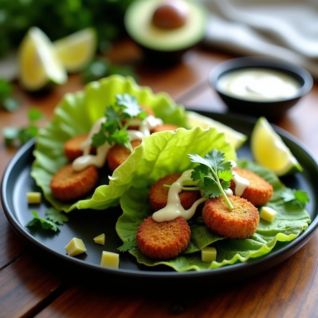 Tacos de Hongos Shimeji y Rebozado de Harina de Almendra: Receta Vegana Keto en Airfryer