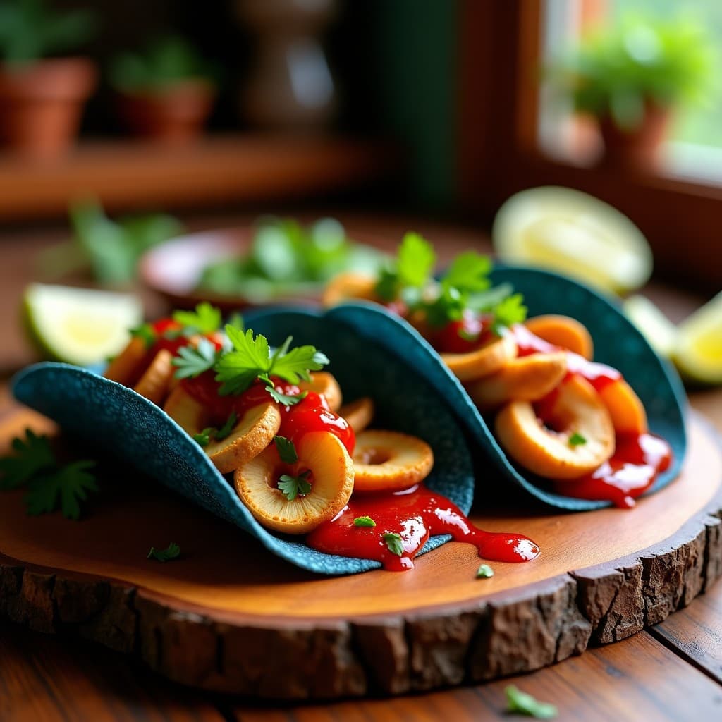 Tacos de Hongos Shimeji con Salsa de Guayaba: Receta Vegana Mexicana y Picante