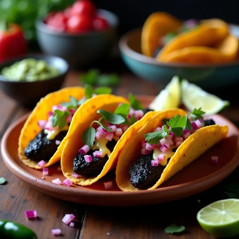 Tacos de Huitlacoche con Queso Panela: Receta en Airfryer Crujiente y Tradicional