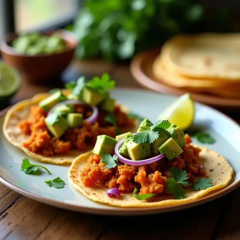 Tacos de Jaca Desmenuzada con Salsa Verde: Receta Mexicana Vegana que Engancha