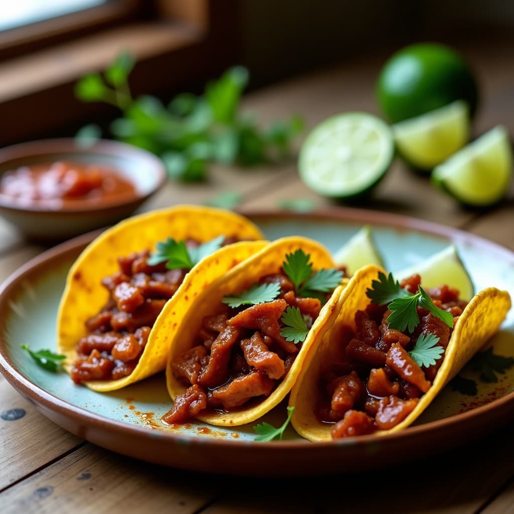 Tacos de Jackfruit Barbacoa con Salsa de Tamarindo: Receta Vegana en Olla Exprés