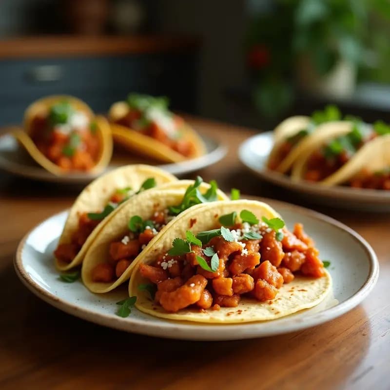 Tacos de Jackfruit al Estilo Barbacoa en Airfryer: Receta Vegana Rápida y Jugosa
