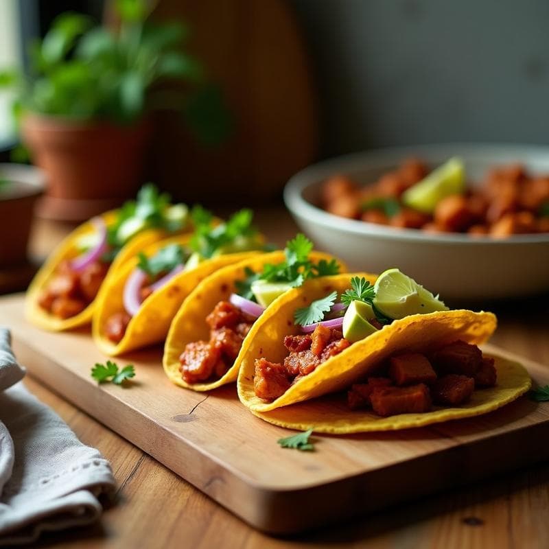 Tacos de Jackfruit BBQ en Airfryer: Receta Vegana Ultra Sabrosa y Sin Gluten en 25 Minutos