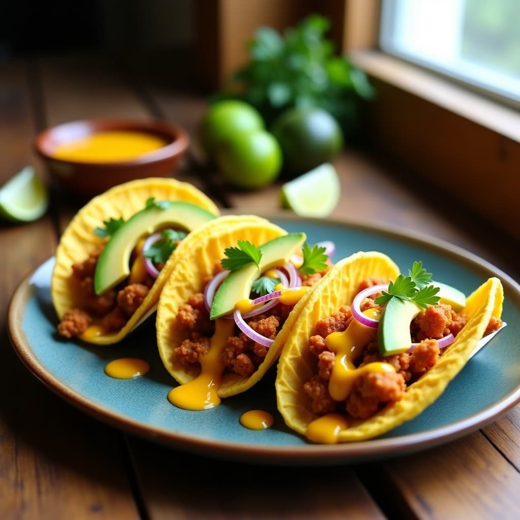 Tacos de Jackfruit al Chipotle y Salsa de Maracuyá: Receta Fusion Mexicana-Brasileña en Airfryer