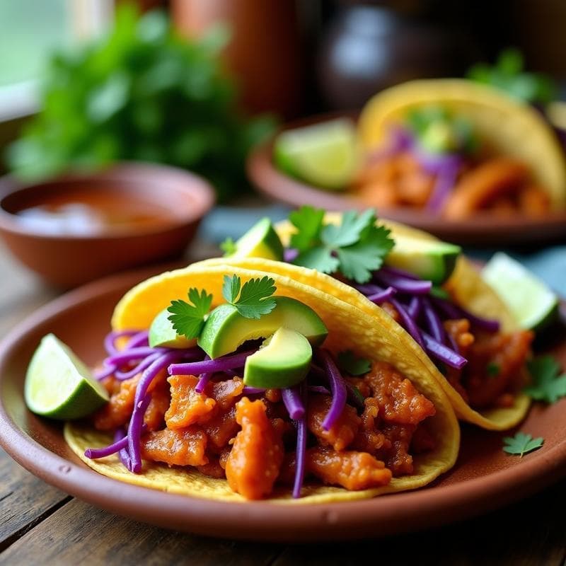 Tacos de Jackfruit al Estilo Pulled Pork: Receta Vegana en Airfryer sin Fritura