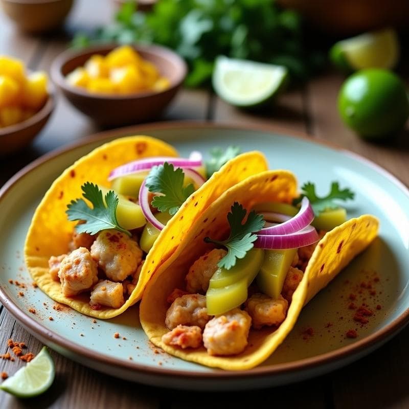 Tacos de Jaiba con Encurtidos de Mango: Receta Costera en 25 Minutos con Toque Ácido