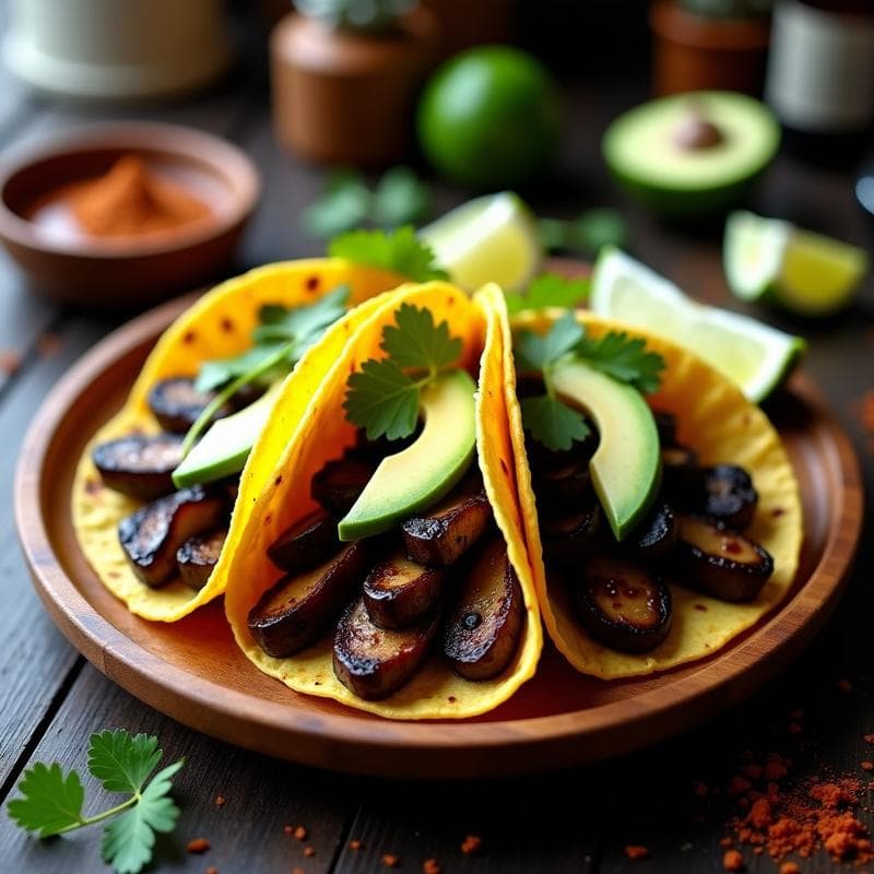 Tacos de Jamaica y Café Veganos: Receta Express con Toque Ahumado en 20 Minutos