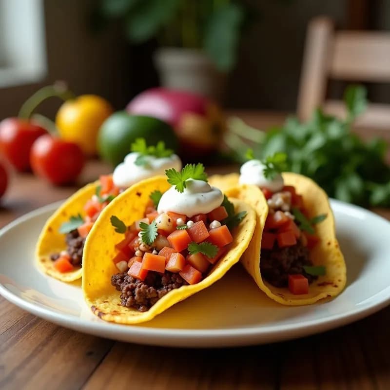 Tacos de Jamaica: Receta Crujiente de Flor de Hibisco Frita con Salsa de Yogur y Miel