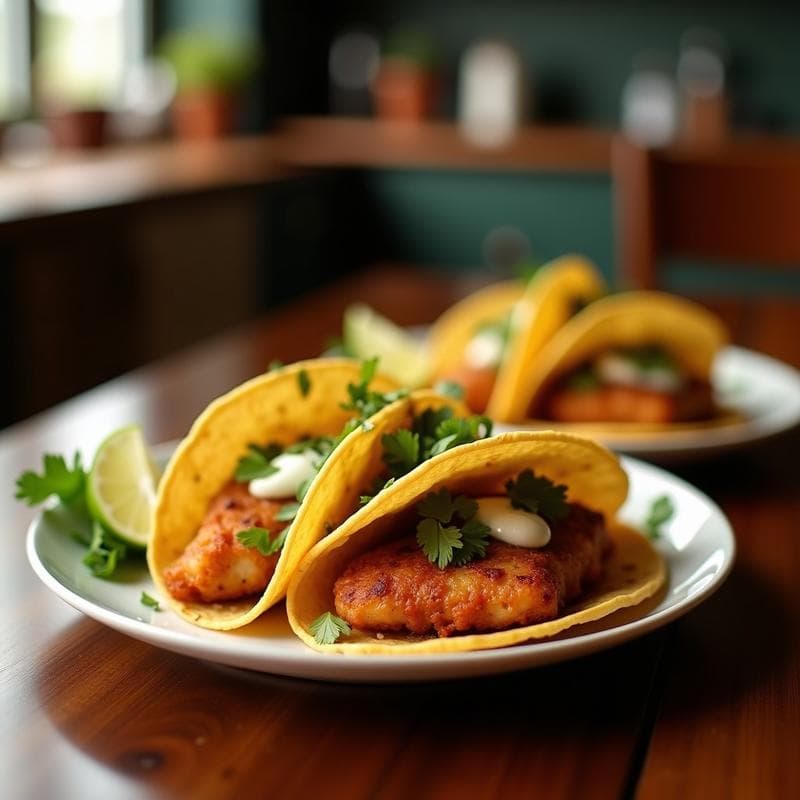 Tacos de Pescado Frito al Estilo Jamaicano: Receta Crujiente y Sabrosa en 25 Minutos