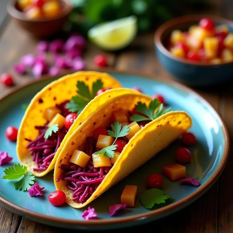Tacos de Jamaica con Piña Encurtida: Receta Mexicana en Airfryer en 20 Minutos