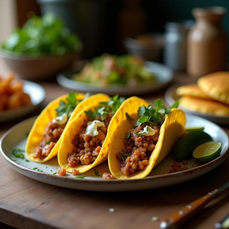 Tacos de Jamaica Veganos: Receta con Aderezo Cremoso de Anacardos en 15 Minutos