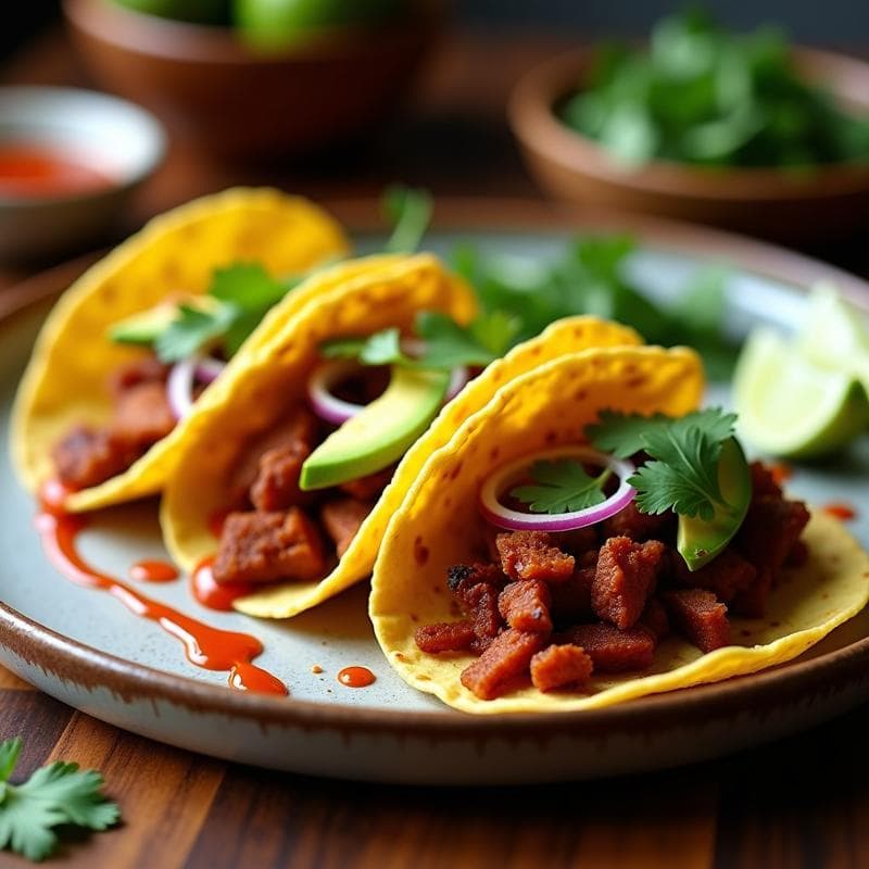 Tacos de Jerky Vegano: Receta Crujiente en Airfryer con Umami Intenso en 20 Minutos