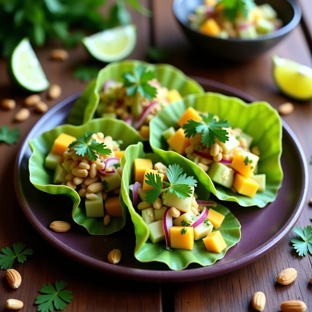 Tacos de Jicama y Ceviche de Mango Verde: Receta Mexicana Crudivegana sin Cocción