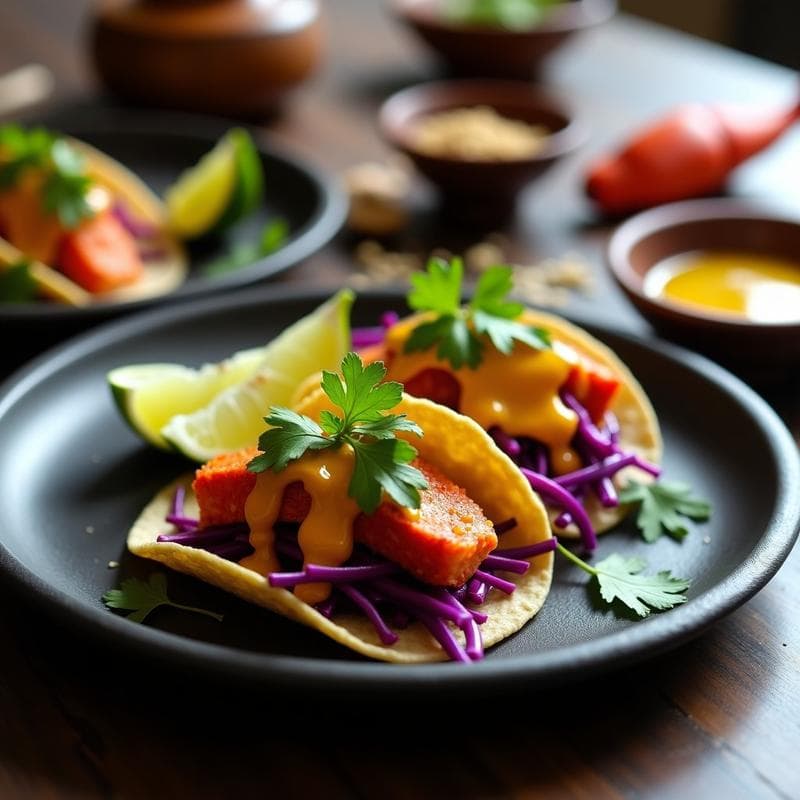 Tacos de Langosta Ahumada con Salsa de Maracuyá: Receta Élite en 20 Minutos