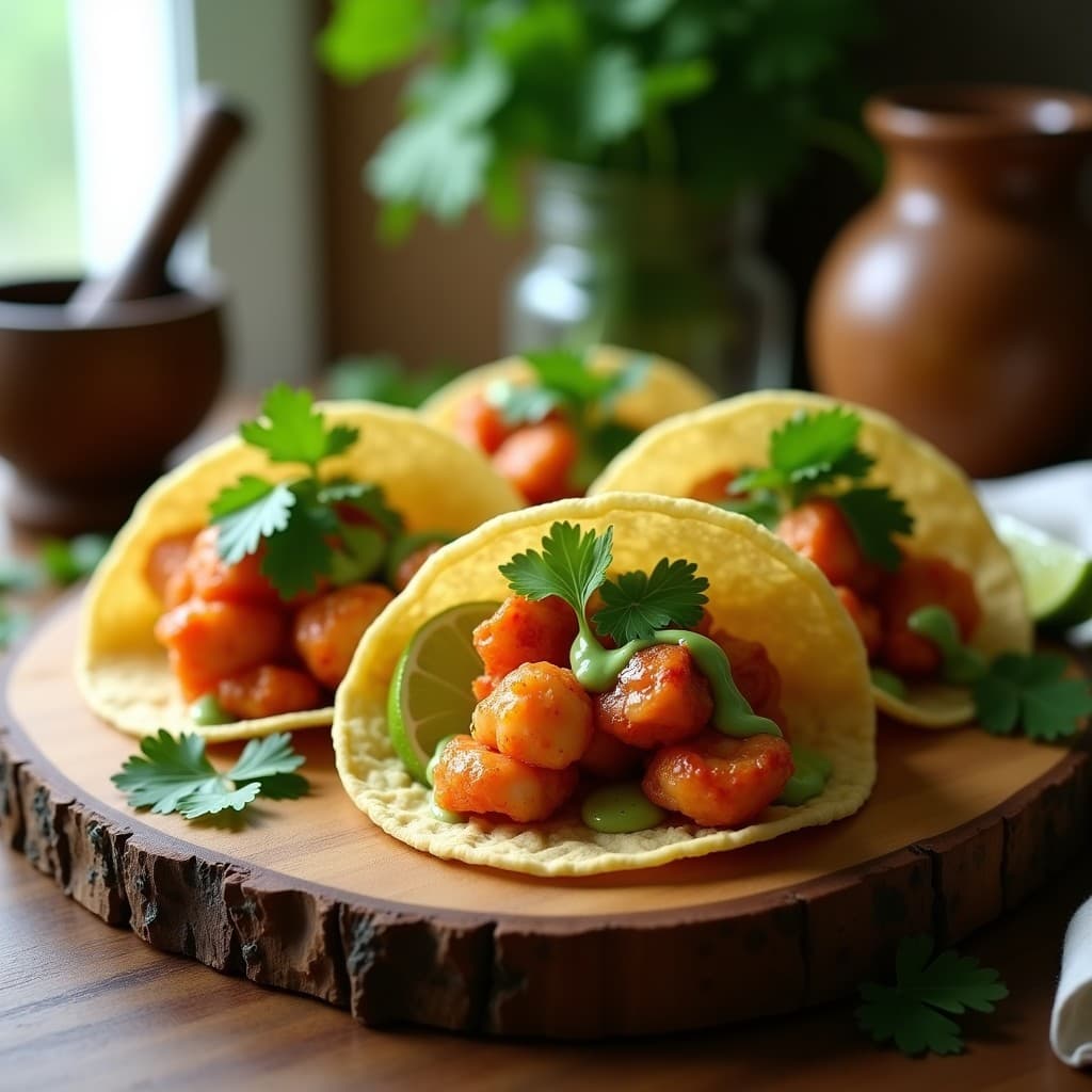 Tacos de Langosta al Estilo Tailandés con Salsa de Limón y Cilantro: Receta Crujiente en Airfryer