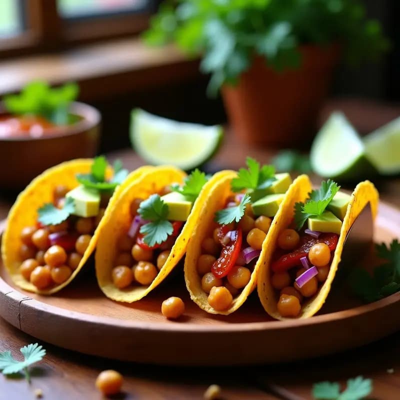 Tacos de Legumbres Ahumadas Veganas: Receta Alta en Proteína en 25 Minutos