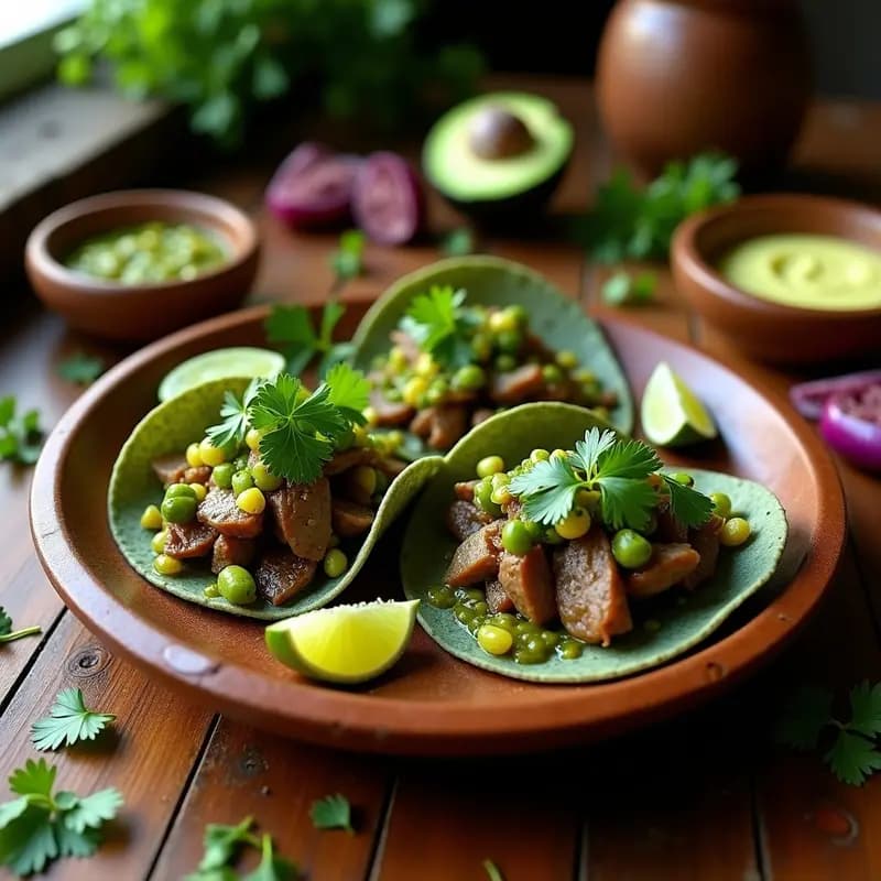 Tacos de Lengua de Res con Salsa Verde: Receta Mexicana de Autor Yucateco